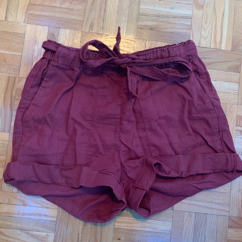 Burgundy shorts